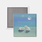 Joli Magnet d'Ours Polaire (Recto/Verso)