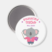 Joli Magnet Enseignant Koala Humour de Calembour M (Recto/Verso)