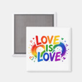Joli Magnet Frigo Fierté LGBTQ (Recto/Verso)
