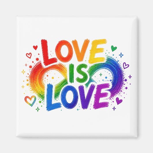 Joli Magnet Frigo Fierté LGBTQ (Devant)
