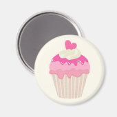 Joli Magnet Gâteau Rose (Recto/Verso)