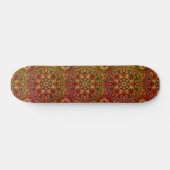 Joli Mandala Design couleur rouille skateboard (Horz)