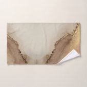 Joli marbre clair or (Serviette à main)