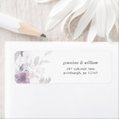 Joli Mariage botanique Adresse de retour Étiquette (En situation)