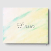 Joli Mariage d'aquarelle Tropical Livre d'invités (Verso)