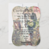 Joli mariage de carte postale vintage (Dos)