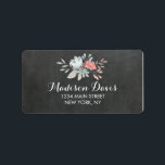 Joli Mariage Floral Chalkboard Étiquettes de adres<br><div class="desc">Chic,  jolis étiquettes de adresse mariage en damier à fleurs. Ces étiquettes de adresse mignons sont parfaits pour correspondre à votre suite mariage ou à votre utilisation quotidienne! Changez les couleurs de police et de police en cliquant sur le bouton "Customiser" sous l'image du produit.</div>