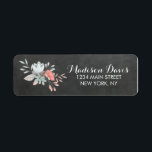 Joli Mariage Floral Chalkboard Étiquettes de adres<br><div class="desc">Chic,  jolis étiquettes de adresse mariage en damier à fleurs. Ces étiquettes de adresse mignons sont parfaits pour correspondre à votre suite mariage ou à votre utilisation quotidienne! Changez les couleurs de police et de police en cliquant sur le bouton "Customiser" sous l'image du produit.</div>