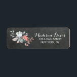 Joli Mariage Floral Chalkboard Étiquettes de adres<br><div class="desc">Chic,  jolis étiquettes de adresse mariage en damier à fleurs. Ces étiquettes de adresse mignons sont parfaits pour correspondre à votre suite mariage ou à votre utilisation quotidienne! Changez les couleurs de police et de police en cliquant sur le bouton "Customiser" sous l'image du produit.</div>