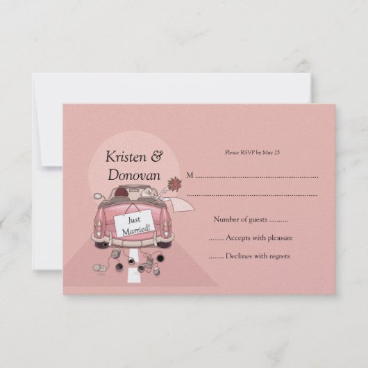 Joli Mariage Récent RSVP (Devant)