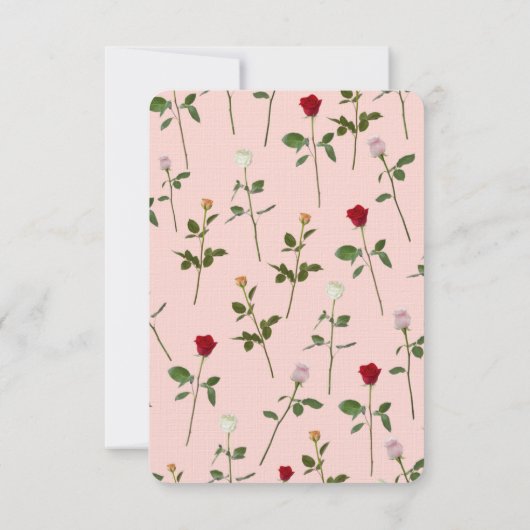 Joli mariage Rose RSVP (Dos)