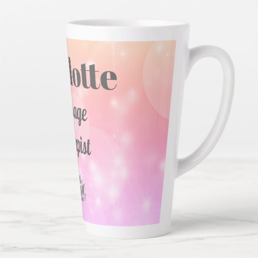 Joli massothérapeute personnalisé Latte Mug (Droite)