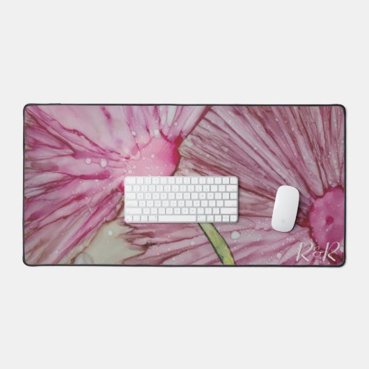 Joli Mat De Bureau Fleurs (Clavier et souris)