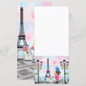 Joli Menu à Paris avec Tour Eiffel (Devant / Derrière)