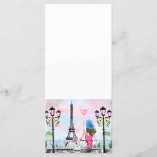 Joli Menu à Paris avec Tour Eiffel (Devant)