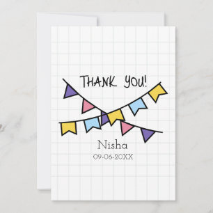 Joli Merci enfant ligne arrière - plan avec bunt