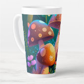 Joli mignon champignons latte mug (Angle gauche)
