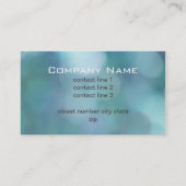 joli modèle de carte de visite personnalisée bleue (Dos)