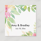 Joli modèle de typographie rose floral pour cadeau (Dos)