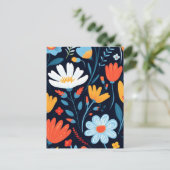 Joli modèle floral noir féminin (Debout devant)