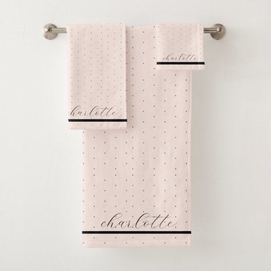 Joli Moderne Élégant Nom De Script Blush Pink Doté (En situation)