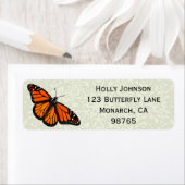 Joli Monarque Étiquettes de adresse papillon (En situation)