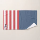 Joli monogramme avec mignon Ancre Marine et rouge (Serviette à main)