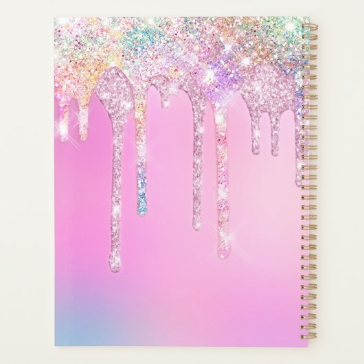 Joli monogramme d'anniversaire de parties scintill (Dos)