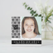 Joli monogramme de faire-part d'obtention du (Debout devant)