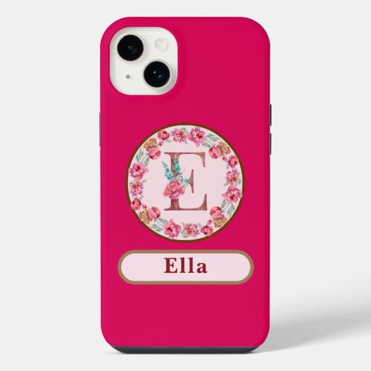 Joli Monogramme E Floral (Verso)