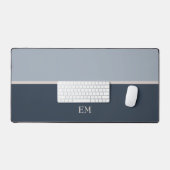 Joli Monogramme Initiales Simple Moderne Bleu (Clavier et souris)