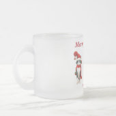 Joli monogramme Joyeux chat de Noël Mug (Gauche)