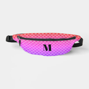 Joli Monogramme Ombré Rose Chaud Écailles de Sirèn