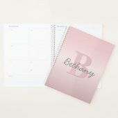 Joli monogramme rose personnalisable & écriture de (Devant avec enveloppe)