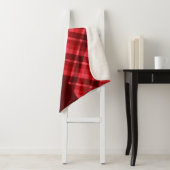 Joli Monogramme rouge rubis Plaid Petite couvertur (En situation)