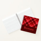 Joli Monogramme rouge Ruby Petit Carnet (Intérieur)