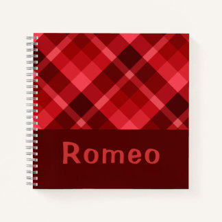 Joli Monogramme rouge Ruby Petit Carnet