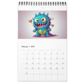 Joli monstre calendrier 2024 (Feb 2027)