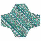 Joli motif aztèque de design vert mignon (Plat)