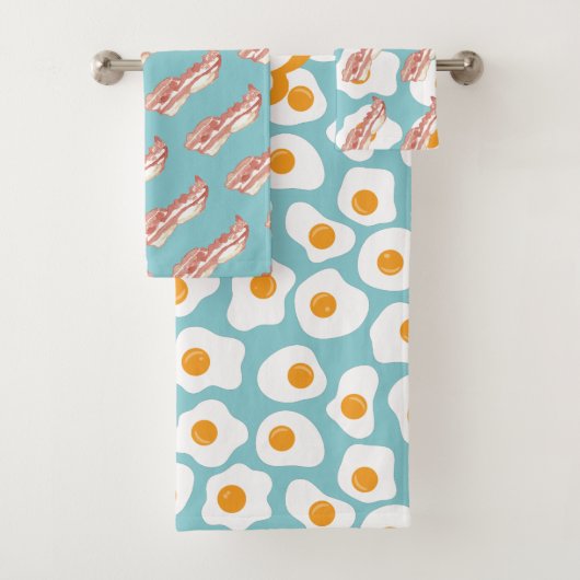 Joli motif bacon et œufs | Monogrammé (En situation)