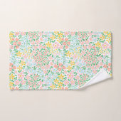 Joli Motif coloré Pastel Garden Flower (Serviette à main)