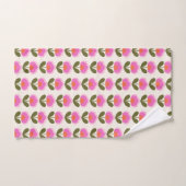 Joli Motif d'Art Scandinave rose rétro (Serviette à main)