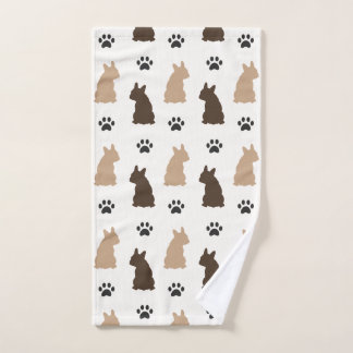 Joli motif de Bouledogue Français marron beige