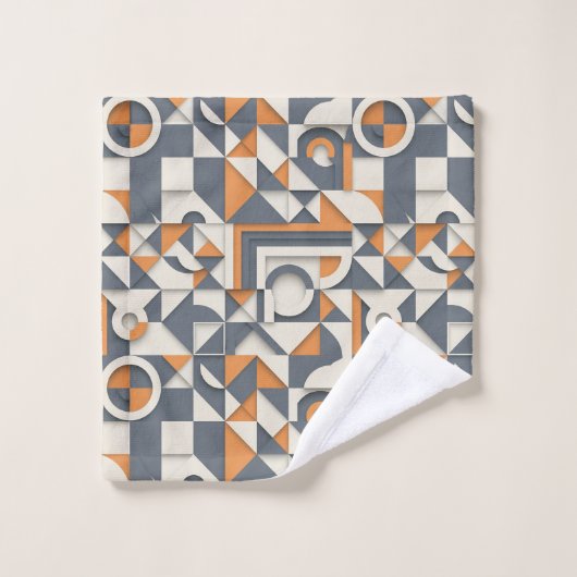 Joli motif de carrelage minimaliste (Gant de toilette)