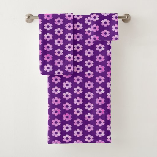 Joli Motif de fleurs violettes (En situation)