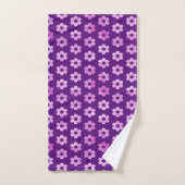 Joli Motif de fleurs violettes (Serviette à main)