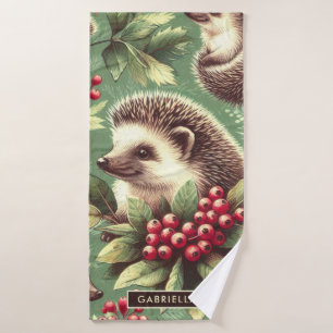 Joli Motif de hérisson Vintage