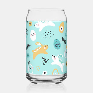 Joli motif de lapin de Pâques Lapins kawaii œufs