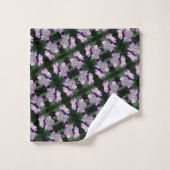 Joli Motif de paire de fleurs de géranium violet (Gant de toilette)
