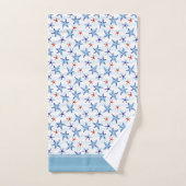 Joli Motif de poisson Starfish de l'océan avec le  (Serviette à main)